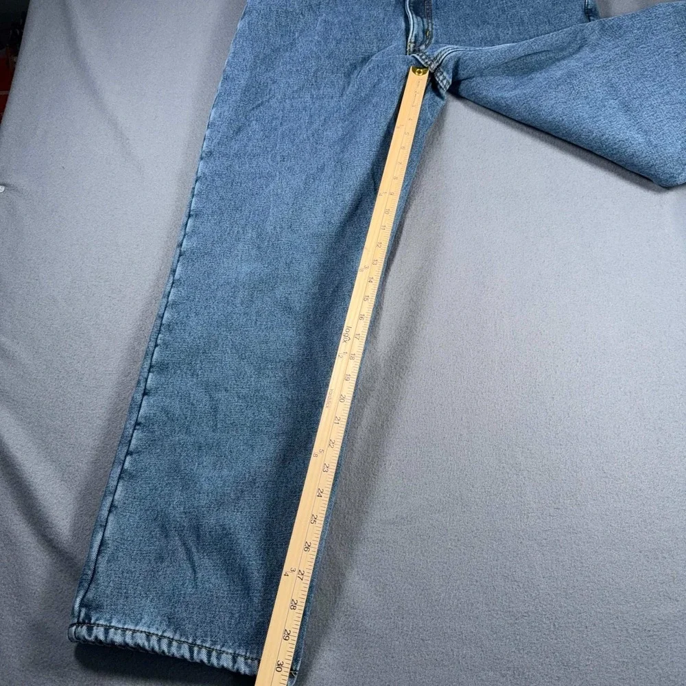 Full Blue Men's Fleece Lined Jeans Outdoor Workwear Denim HB003 Bonded sz 36x32